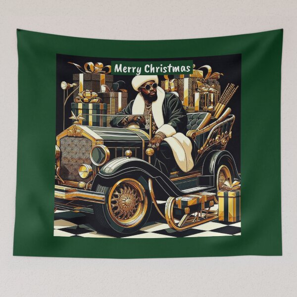 Item preview, Merry Christmas - Santa & Sleigh Car designed and sold by DesignsByPrnces.
