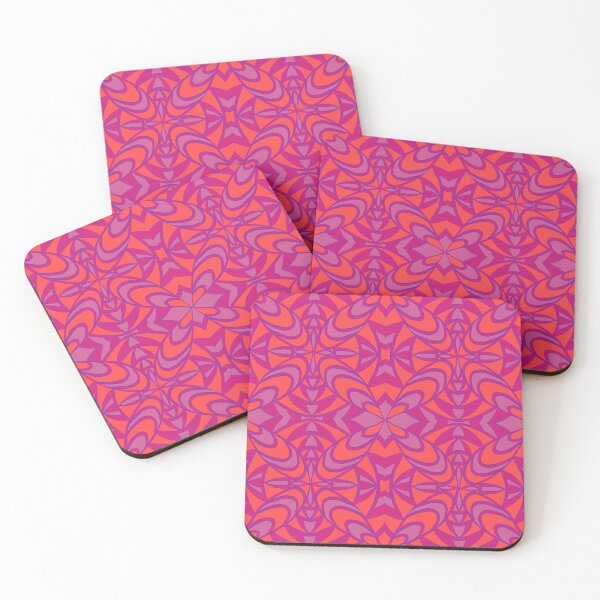 Item preview, Funky Mod Kitsch Gerometrics Lavendewr, hot pink, purple, and vermillion designed and sold by JamieWetzel.