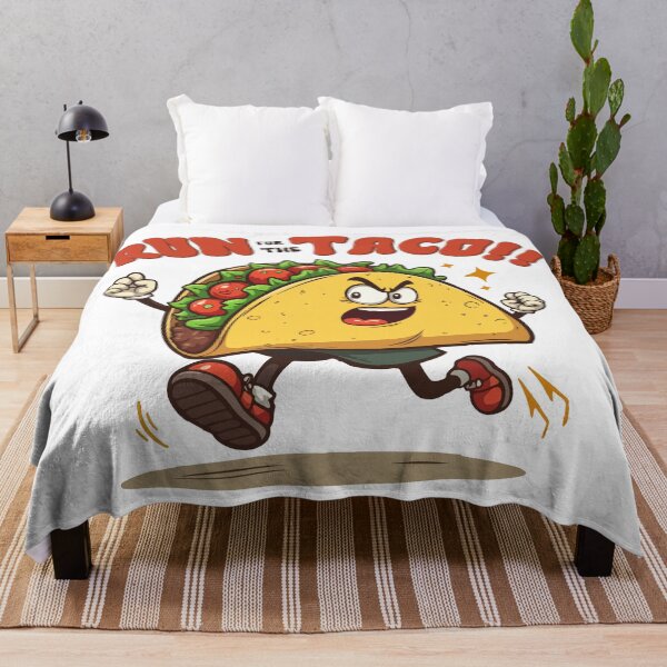 Item preview, Run For The Taco!! - Funny Running Cardio Fitness Cartoon designed and sold by Design-Pro-21.