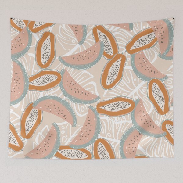 Item preview, Retro Tropical Fruits Pattern designed and sold by Farissa Designs.