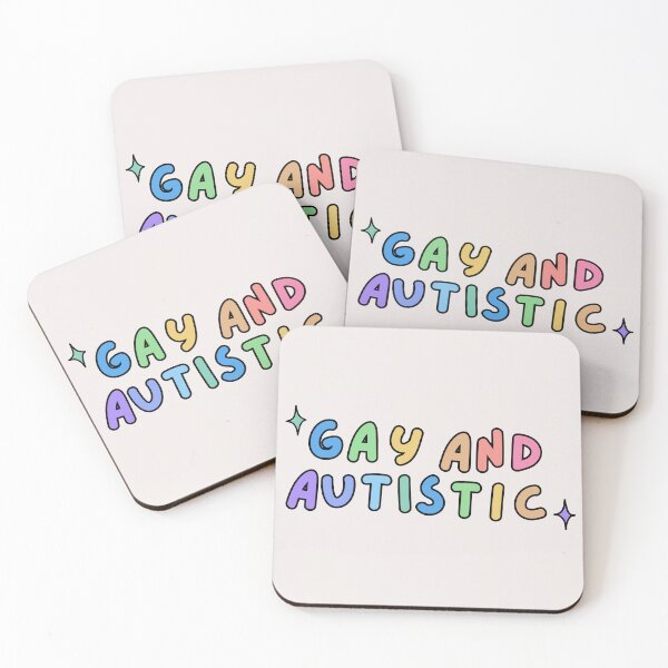 Artikelvorschau, Regenbogen-Text für Schwule und Autisten | LGBTQ+ und neurodivers entworfen und verkauft von NeurodiverseTea.