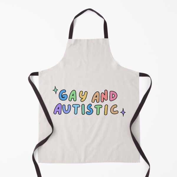 Item preview, Gay and autistic rainbow text | lgbt and neurodivergent designed and sold by NeurodiverseTea.