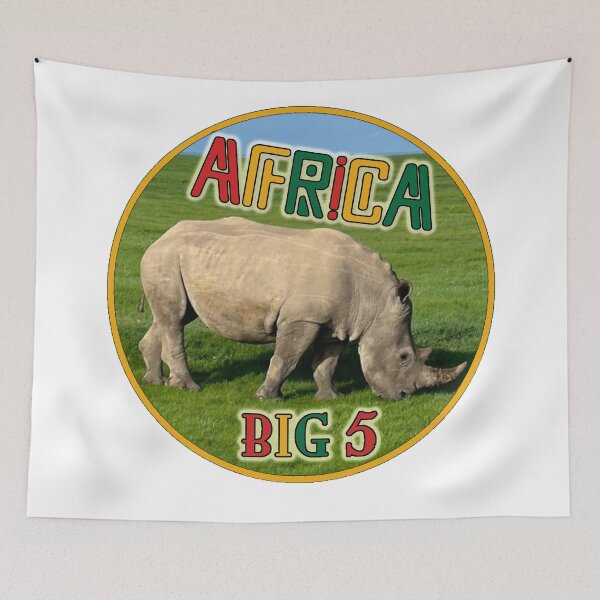 Item preview, Rhinoceros; Africa; Big 5; designed and sold by StickerApe.