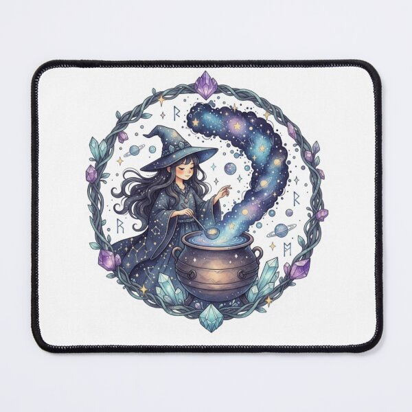 Item preview, Cosmic Cauldron Witch designed and sold by CosmicCutouts.