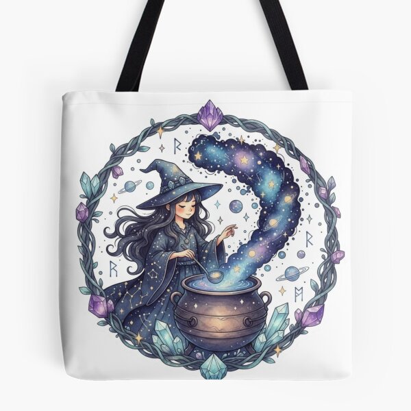 Item preview, Cosmic Cauldron Witch designed and sold by CosmicCutouts.