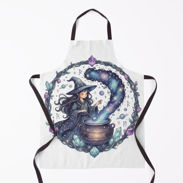 Item preview, Cosmic Cauldron Witch designed and sold by CosmicCutouts.