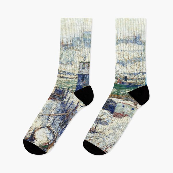 Item preview, Impressionist painting winter nautical vibe. designed and sold by DriverT.
