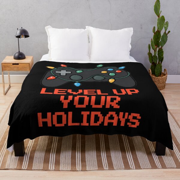 Item preview, Level Up Your Holidays - Gamer Christmas Gaming Gift designed and sold by PunchDrop.