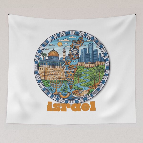 Item preview, Israel Illustrated: A Cultural Mosaic in One Frame designed and sold by ForeverPrintsOK.