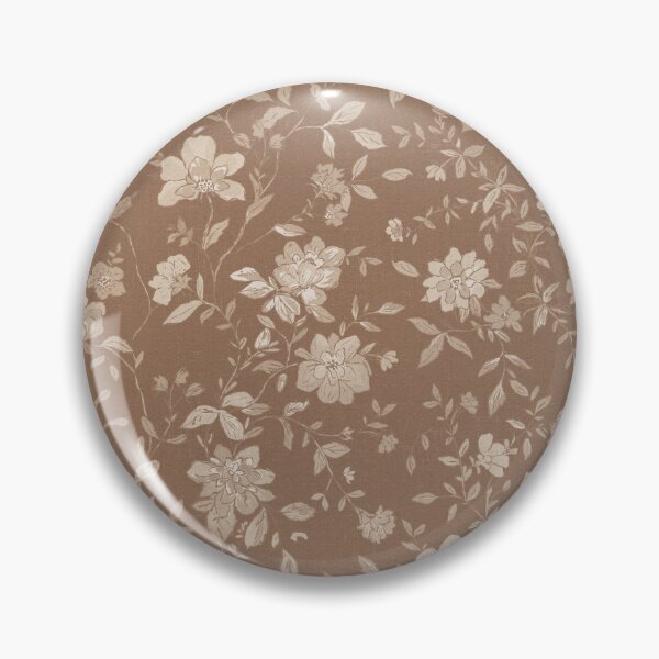 Artikelvorschau, Vintage-Blumenmuster, warmer, heller Braunton entworfen und verkauft von Lolah-Studio.