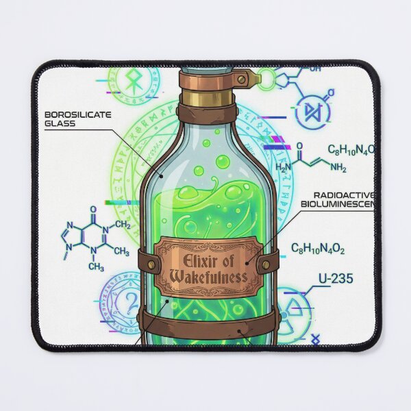 Item preview, Elixir of Wakefulness - Acid Graphix Potion Anatomy designed and sold by SavinMercantile.