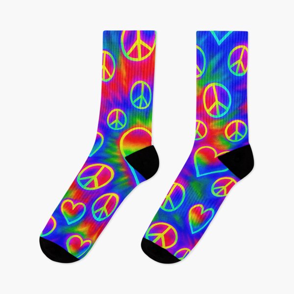 Item preview, Love and Peace Tie Dye designed and sold by PixelExpressStudio.