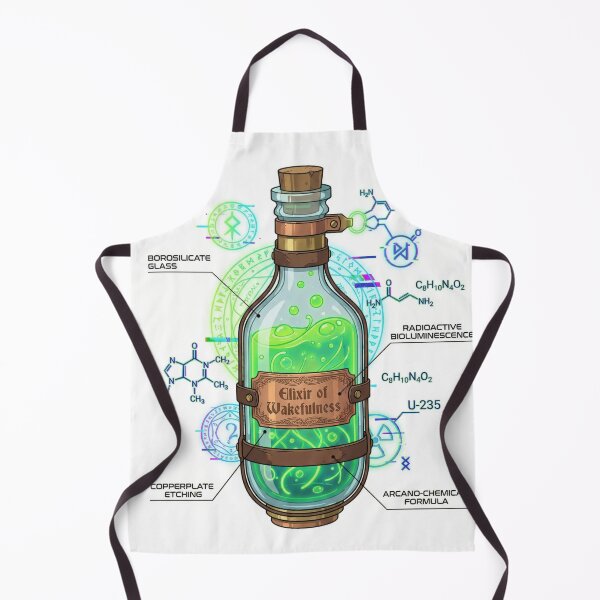 Item preview, Elixir of Wakefulness - Acid Graphix Potion Anatomy designed and sold by SavinMercantile.