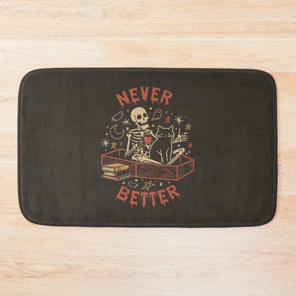 Item preview, Never Better Skeleton Cat by Tobe Fonseca designed and sold by Tobe Fonseca®.