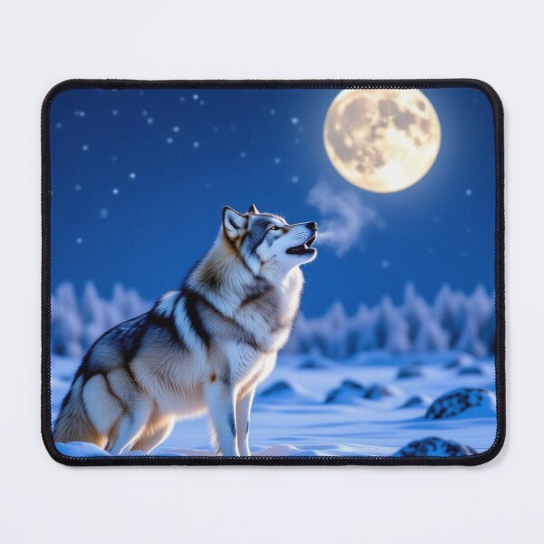 Item preview, Silver Moon Howl designed and sold by Calizzo Store.