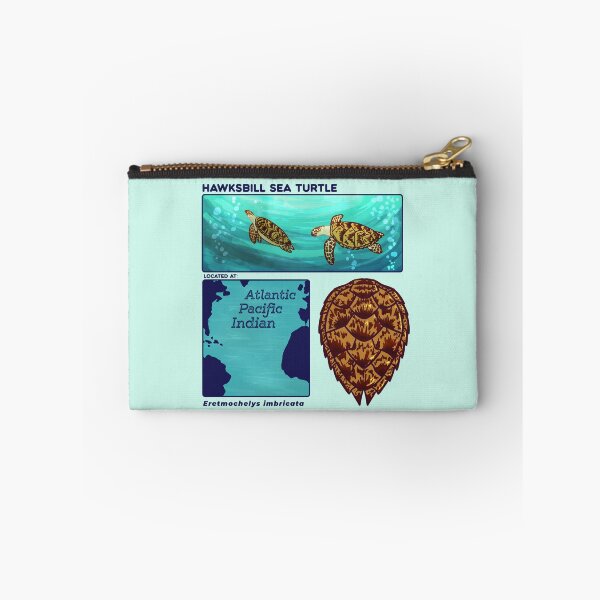 Item preview, Endangered Animals Hawksbill Sea Turtle designed and sold by Aloe and Monstera.