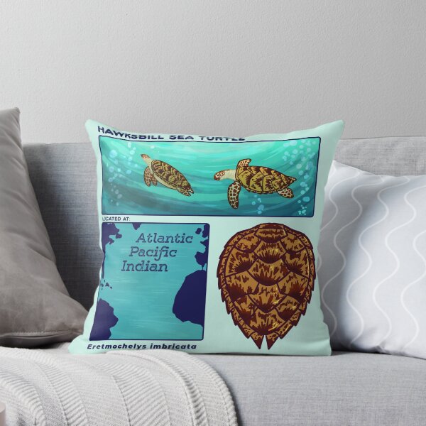 Item preview, Endangered Animals Hawksbill Sea Turtle designed and sold by Aloe and Monstera.