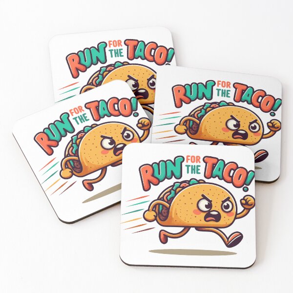 Item preview, Run For The Taco!! - Funny Running Cardio Fitness Cartoon T Shirt designed and sold by Design-Pro-21.