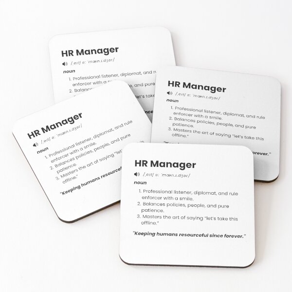 Item preview, HR Manager Definition | Funny Job Quote Gift for Human Resources Professionals designed and sold by Yuli Club.