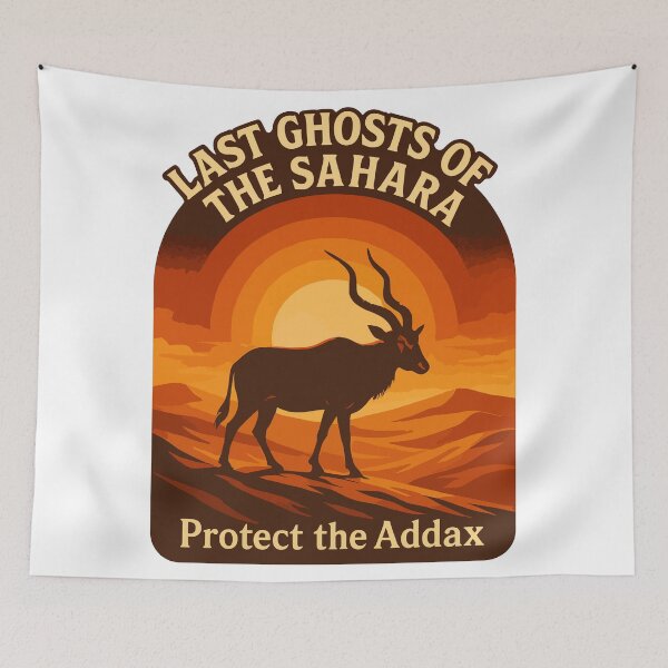 Item preview, Last Ghosts of the Sahara – Protect the Addax Endangered Species designed and sold by WildlifeInc.