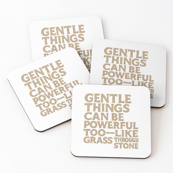 Item preview, Gentle Things Can Be Powerful Too – Nature Quote Design designed and sold by GeoWild Designs.