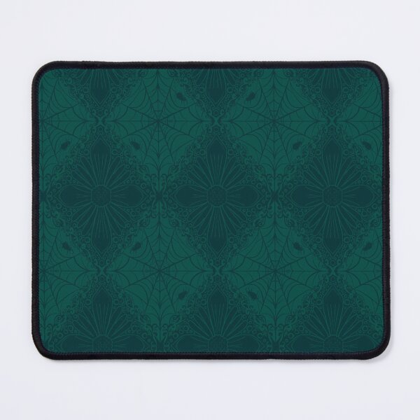 Item preview, Teal and Emerald Cottagecore Gothic Spider Harlequin designed and sold by JamieWetzel.