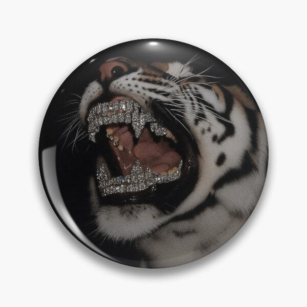 Item preview, Tiger Roar with Jewel Encrusted Teeth designed and sold by Adronia.