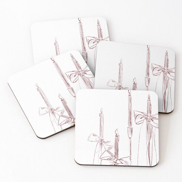 Item preview, Candle One Line Illustration by Dina Stoianova  designed and sold by Dina Stoianova.