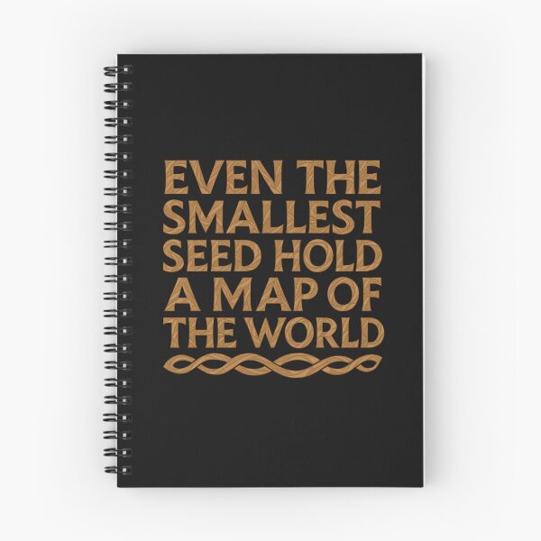 Item preview, Even the Smallest Seed Holds a Map of the World – Nature Quote Design designed and sold by GeoWild Designs.