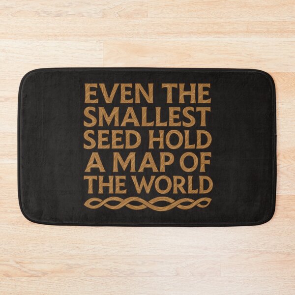 Item preview, Even the Smallest Seed Holds a Map of the World – Nature Quote Design designed and sold by GeoWild Designs.