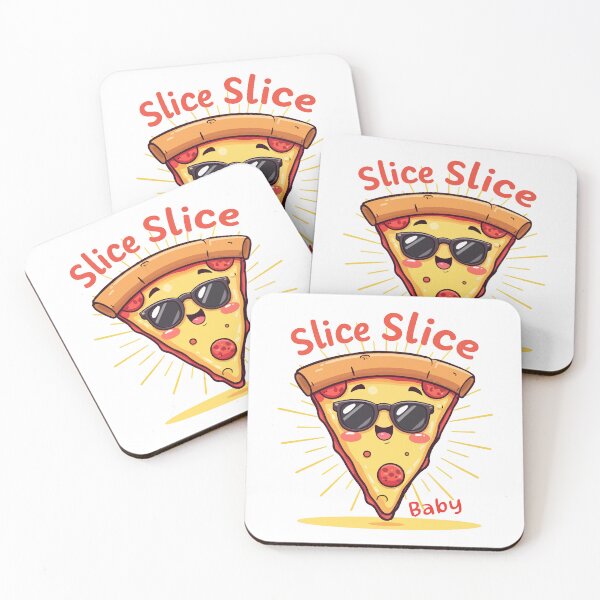 Item preview, Slice Slice Baby T-Shirt - Funny Pizza Pun 90s Nostalgia Foodie Gift designed and sold by Design-Pro-21.