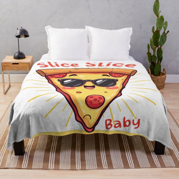 Item preview, Slice Slice Baby T-Shirt - Funny Pizza Pun 90s Nostalgia Foodie Gift designed and sold by Design-Pro-21.