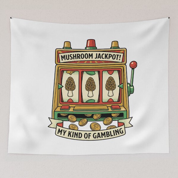 Item preview, Mushroom Jackpot My Kind of Gamble - Funny Mushroom Foraging designed and sold by TB Designs Official.