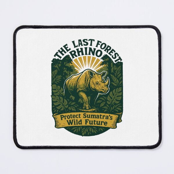 Item preview, Sumatran Forest Rhino Conservation Art designed and sold by WildlifeInc.