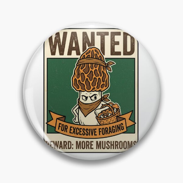Item preview, Wanted Morels Poster - Funny Mushroom Foraging designed and sold by TB Designs Official.