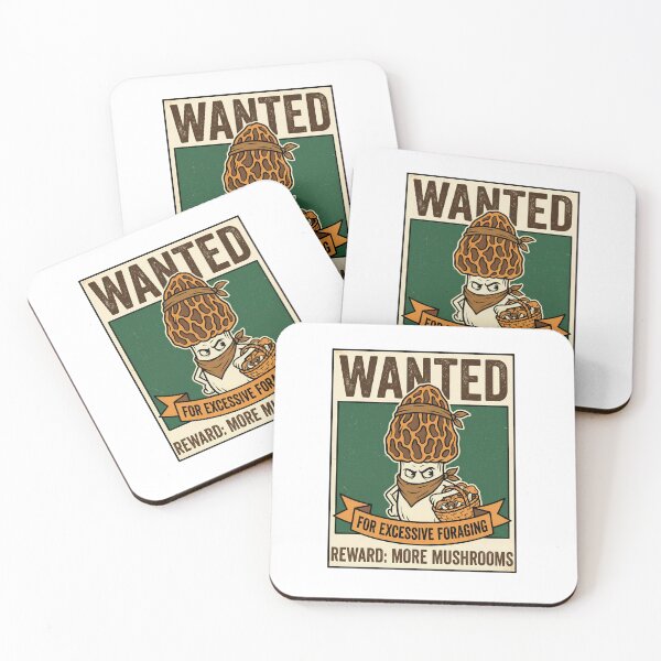 Item preview, Wanted Morels Poster - Funny Mushroom Foraging designed and sold by TB Designs Official.