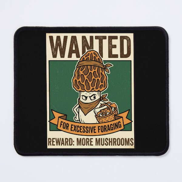Item preview, Wanted Morels Poster - Funny Mushroom Foraging designed and sold by TB Designs Official.