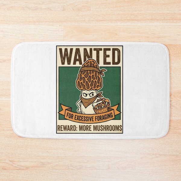 Item preview, Wanted Morels Poster - Funny Mushroom Foraging designed and sold by TB Designs Official.