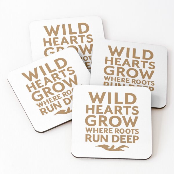 Item preview, “Wild Hearts Grow – Earthy Nature Quote Wall Art” designed and sold by GeoWild Designs.