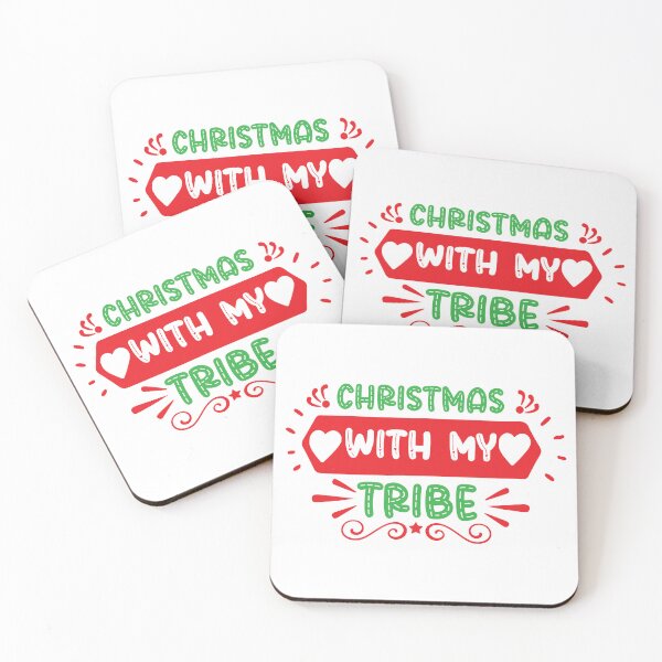 Item preview, Christmas With My Tribe - Family Holiday Squad Quote designed and sold by FuzionRaptor.