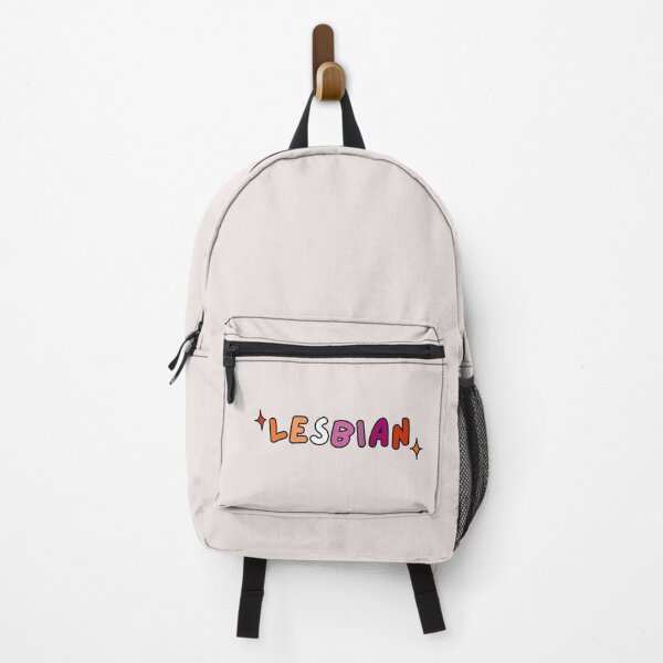 Item preview, "Lesbian" sunset pride flag text | lgbt colourful text design designed and sold by NeurodiverseTea.