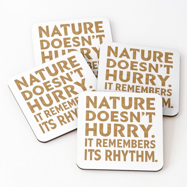 Item preview, Nature Remembers Its Rhythm – Earthy Calm Quote Design designed and sold by GeoWild Designs.