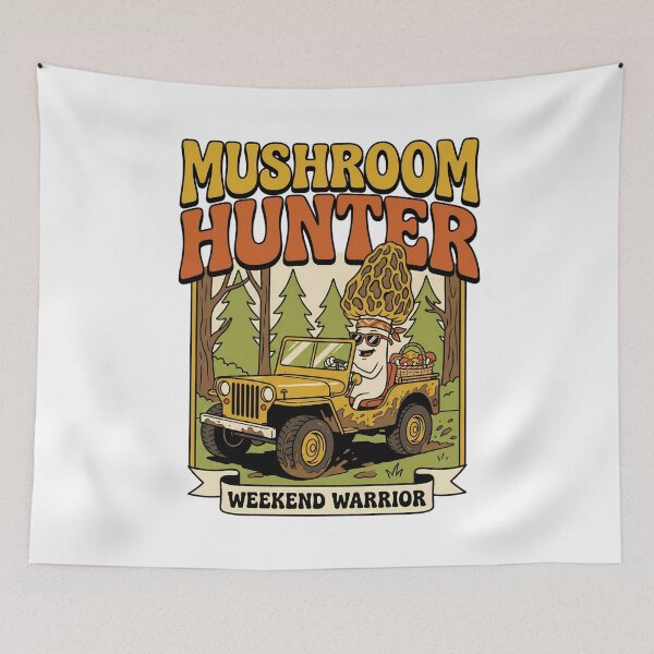 Item preview, Mushroom Hunter Weekend Warrior - Funny Mushroom Foraging designed and sold by TB Designs Official.