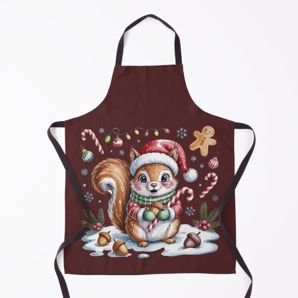 Item preview, Christmas Squirrel with Santa Hat designed and sold by jkrphoto.