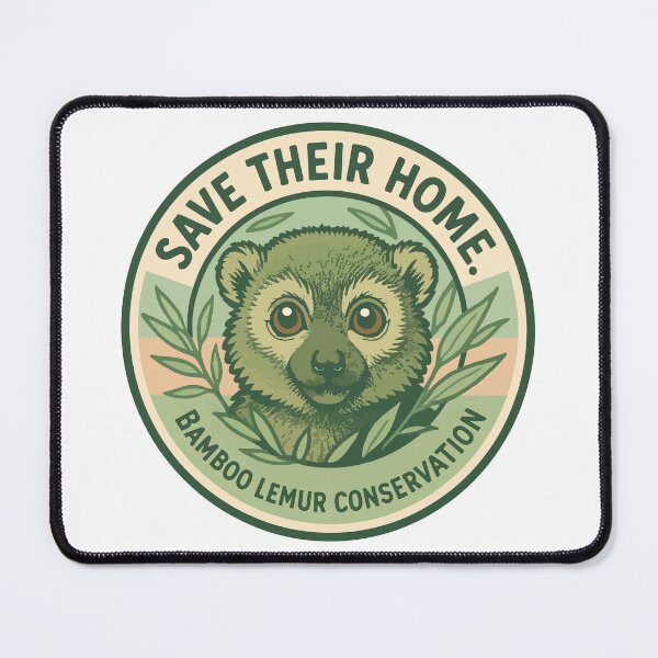 Item preview, Bamboo Lemur Forest Conservation Emblem designed and sold by WildlifeInc.