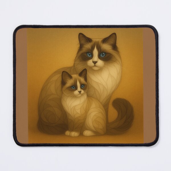Item preview, Moonwhisper – Ragdoll Cat & Kitten designed and sold by GeoWild Designs.