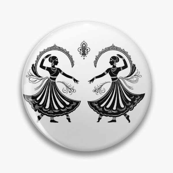 Item preview, Grace in Motion: Symmetrical Indian Folk Dance Silhouettes designed and sold by Haus Of K.