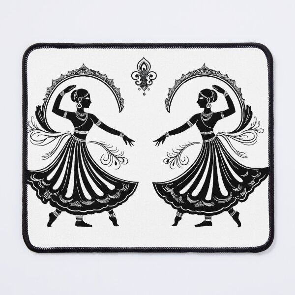 Item preview, Grace in Motion: Symmetrical Indian Folk Dance Silhouettes designed and sold by Haus Of K.