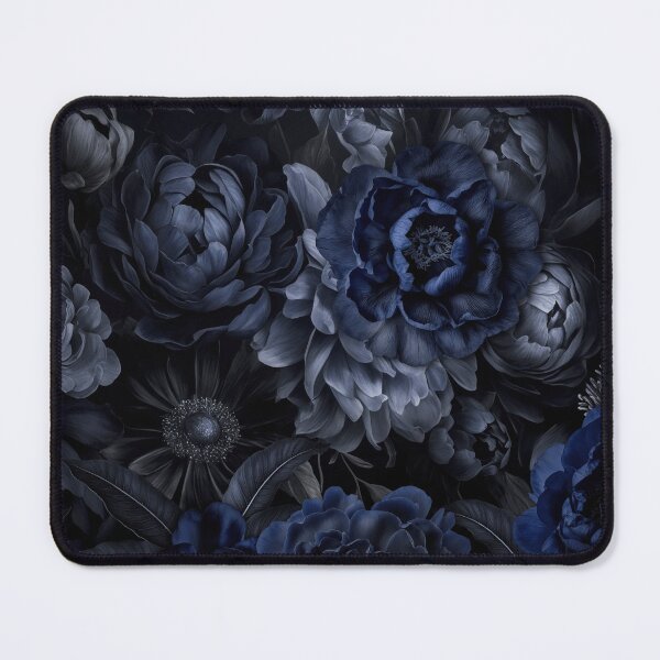 Item preview, Victorian Nocturnal Blooms Midnight Blue designed and sold by artsandsoul.