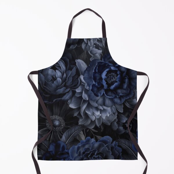 Item preview, Victorian Nocturnal Blooms Midnight Blue designed and sold by artsandsoul.